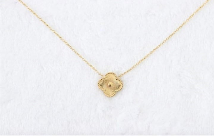 collier trefle golden